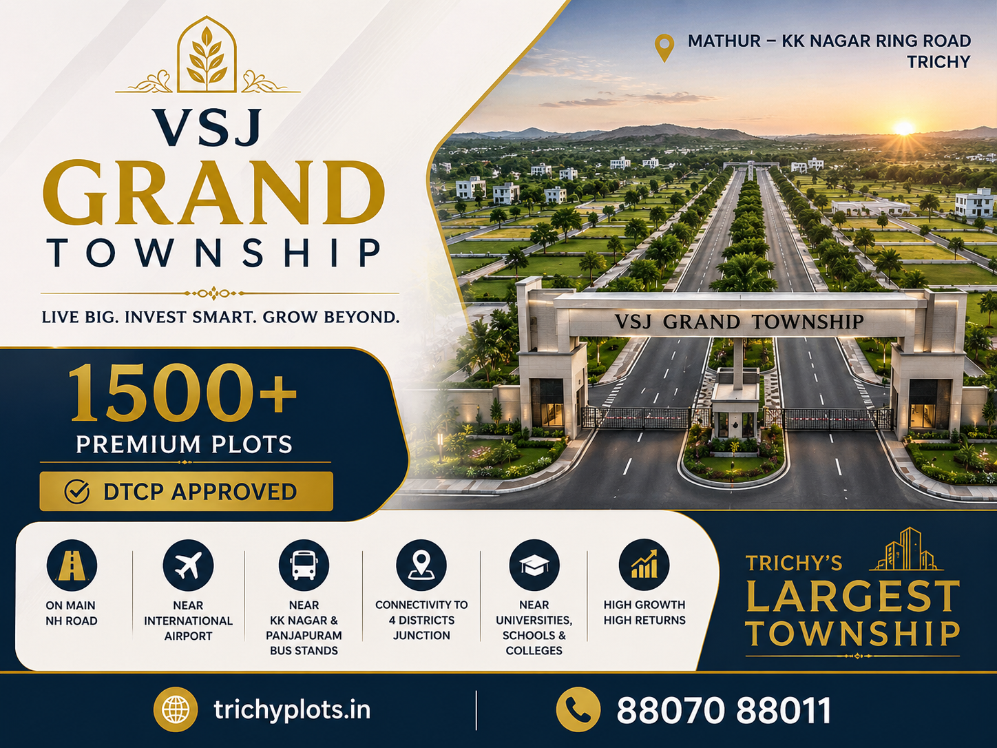 VSJ Grand Township – DTCP Approved Residential Plots in Mathur, Trichy | VSJ City Properties