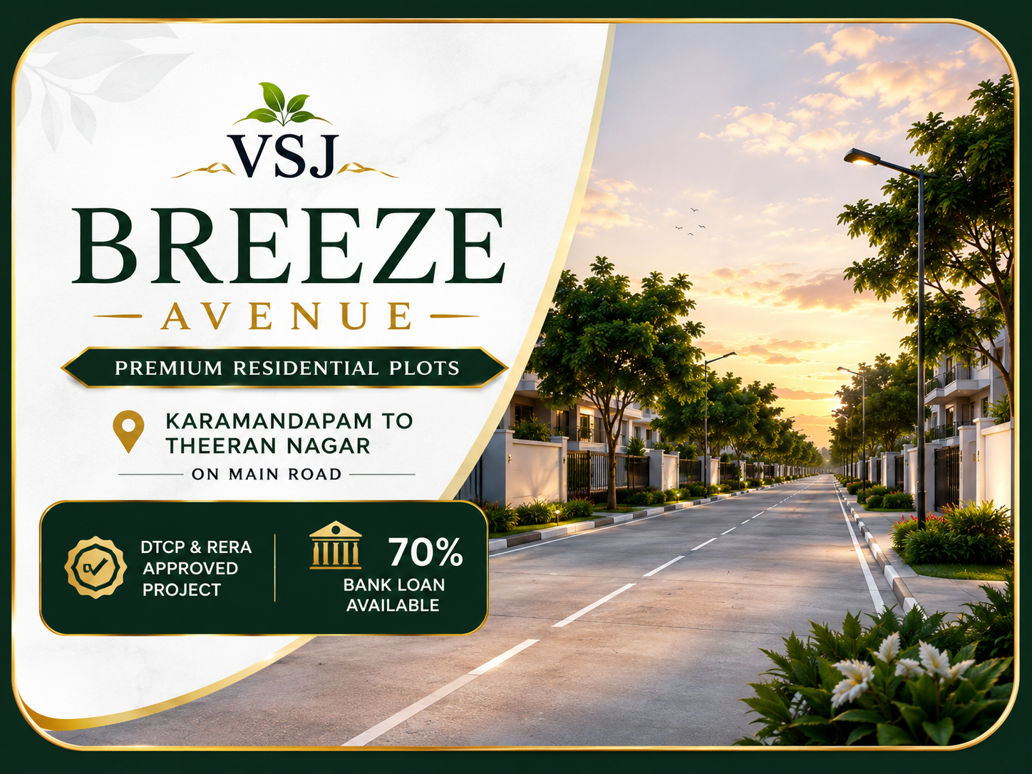 VSJ Breeze Avenue – DTCP & RERA Approved Residential Plots in Dheeran Nagar, Trichy | VSJ City Properties gallery