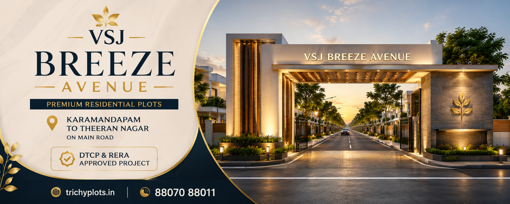 VSJ Breeze Avenue – DTCP & RERA Approved Residential Plots in Dheeran Nagar, Trichy | VSJ City Properties gallery