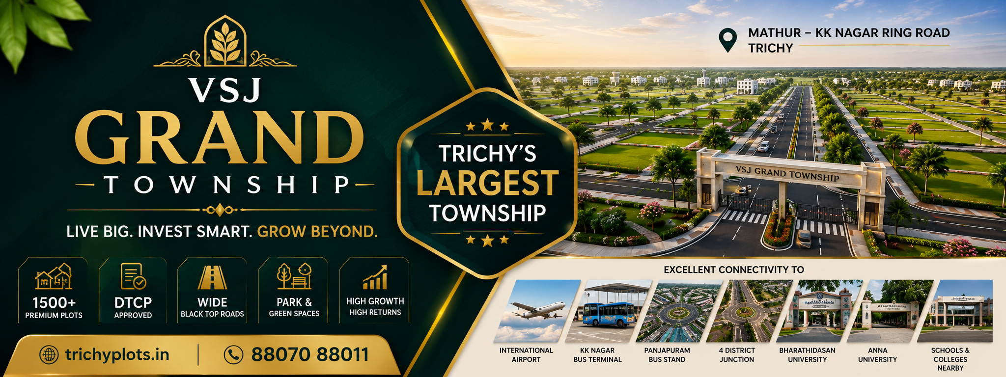 VSJ Grand Township – DTCP Approved Residential Plots in Mathur, Trichy | VSJ City Properties gallery
