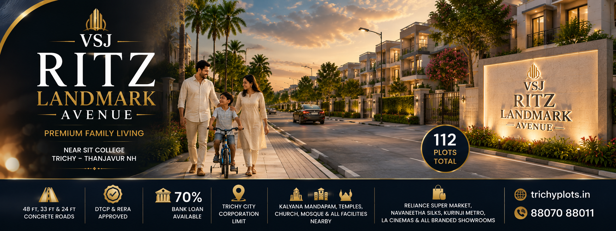VSJ Ritz Landmark Avenue – DTCP & RERA Approved Residential Plots on Trichy–Thanjavur NH | VSJ City Properties gallery